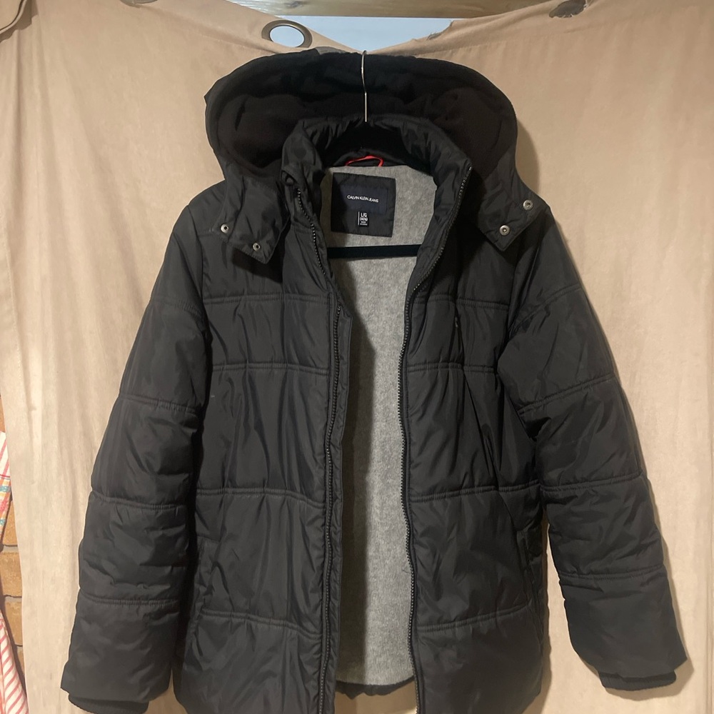 Youth Calvin Klein Jeans Black Puffer Jacket